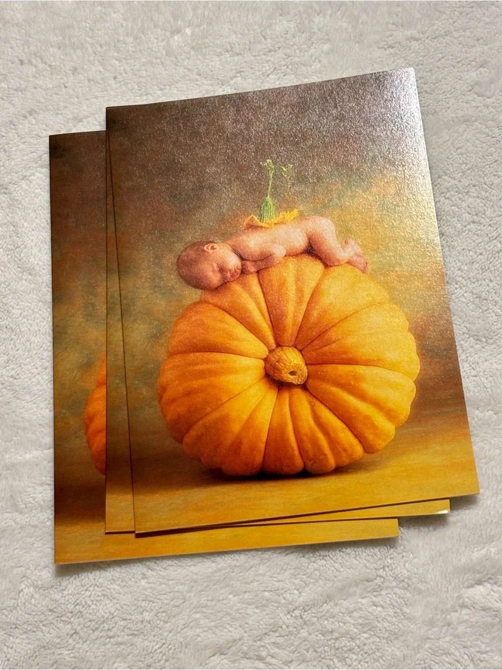 Anne Geddes Blank Baby Cards 1994/1995 flowers pumpkin tub flower pot (15)